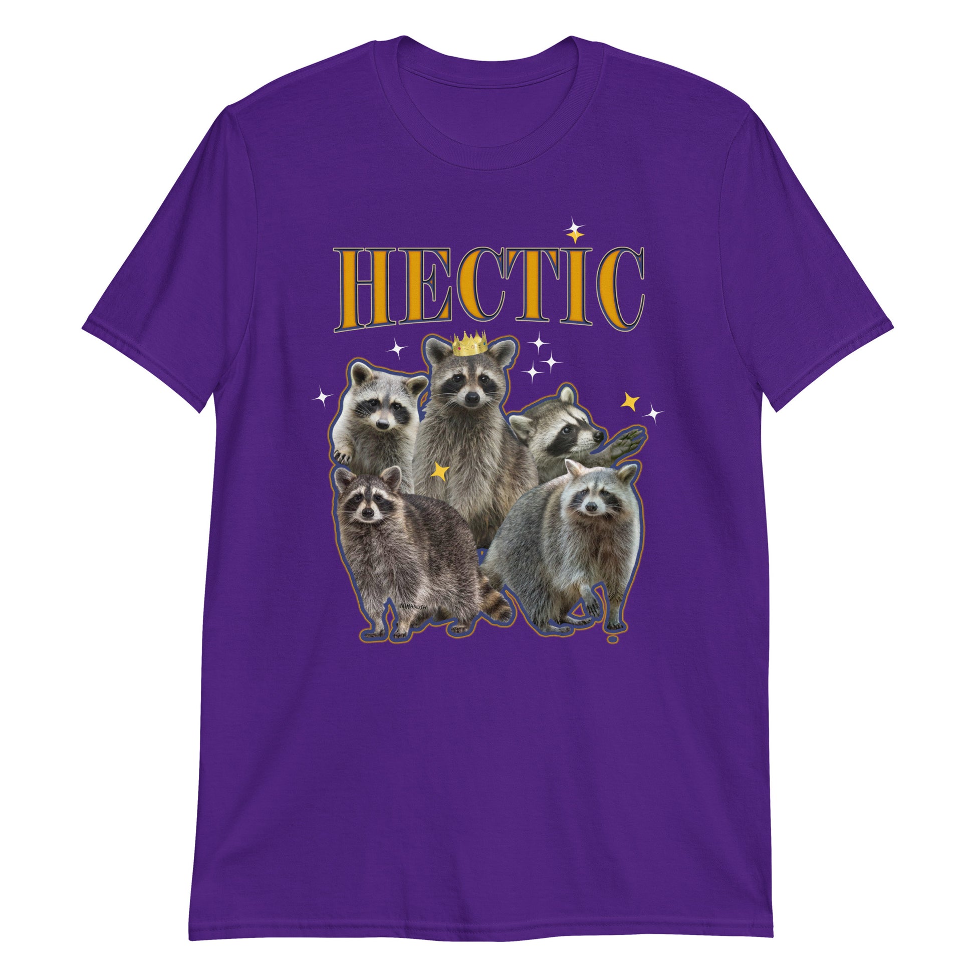 Purple Hectic Raccoon T-Shirt