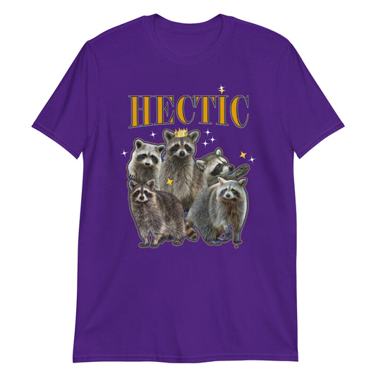 Purple Hectic Raccoon T-Shirt