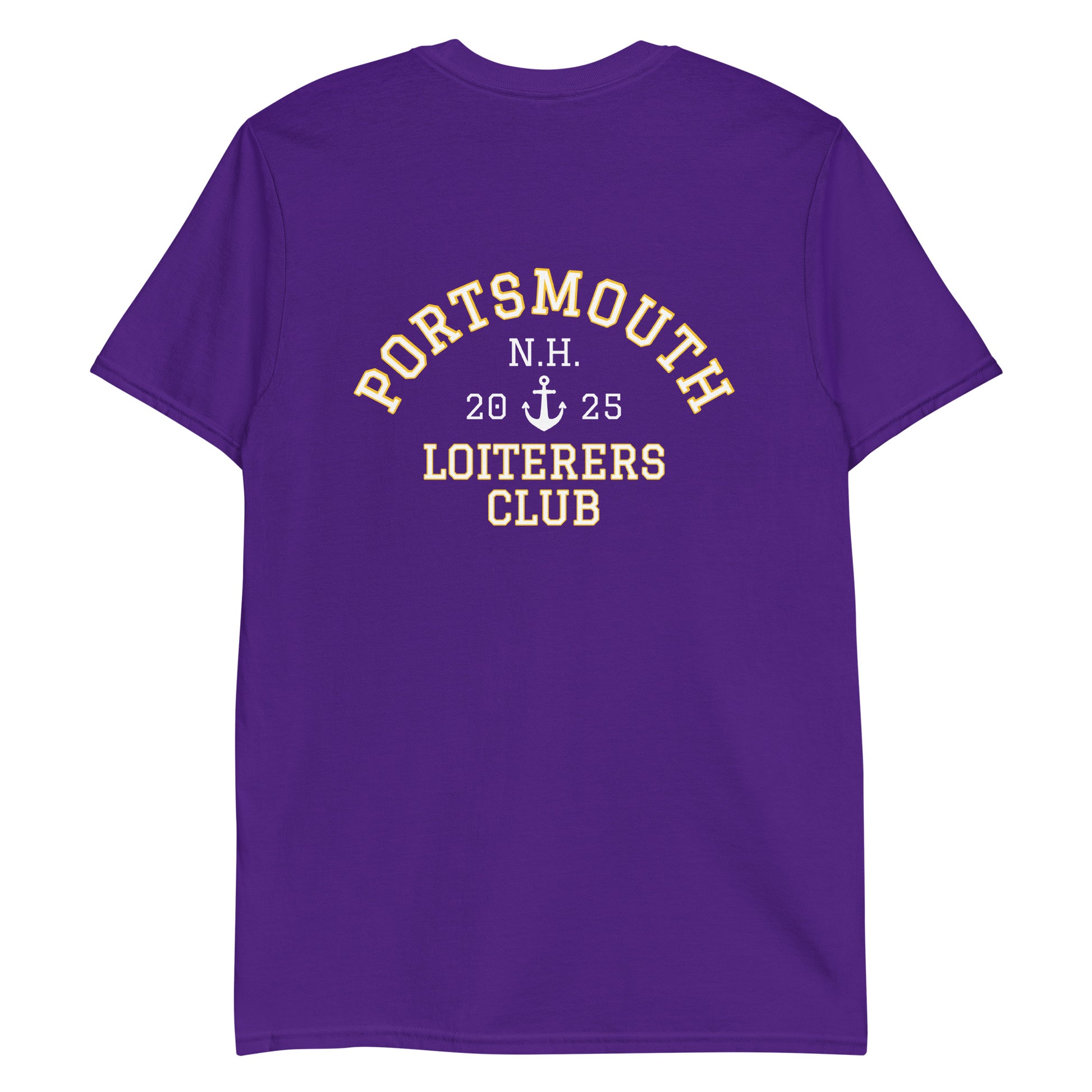 Purple Portsmouth N.H. Loiterers Club T-Shirt
