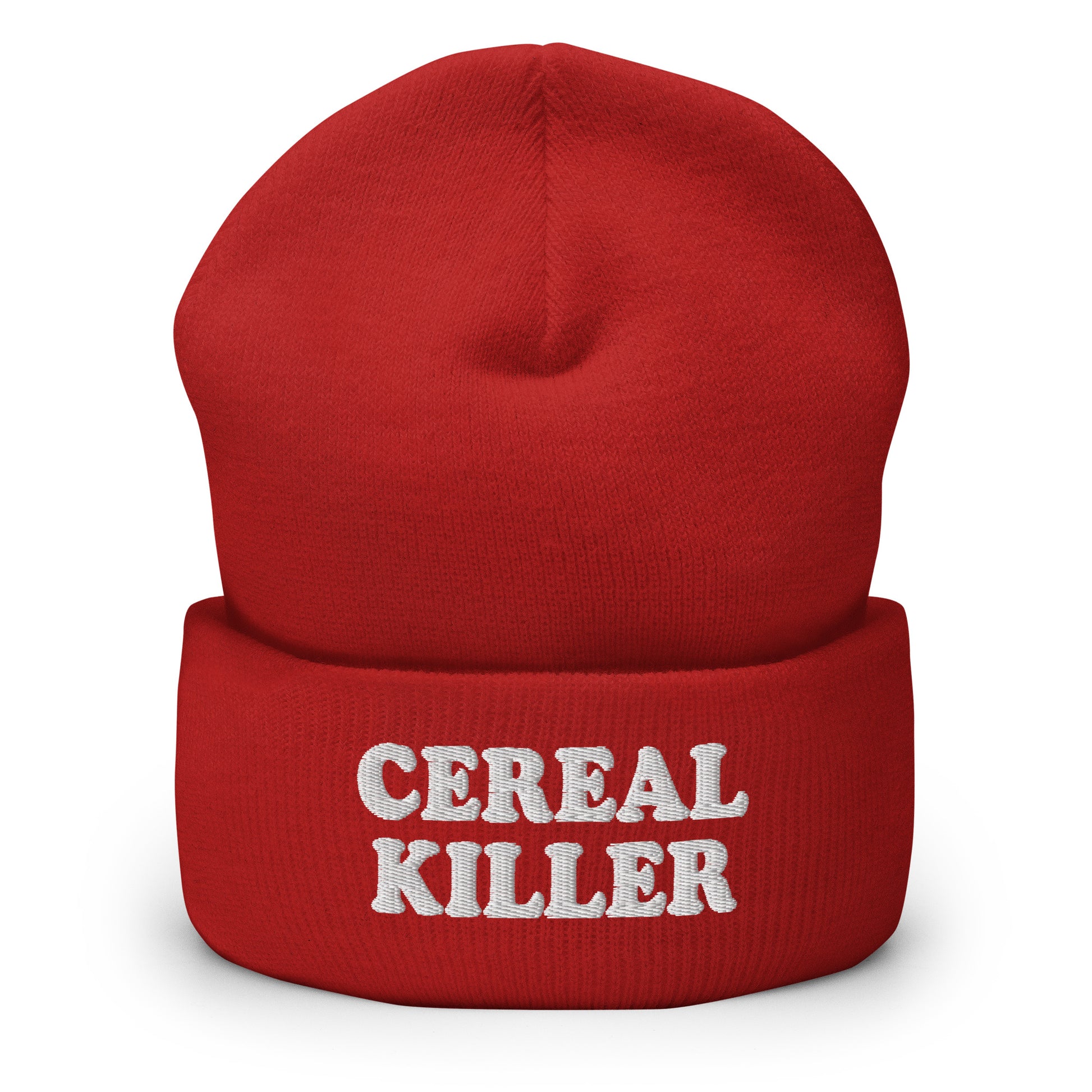 Red Cereal Killer Cuffed Beanie