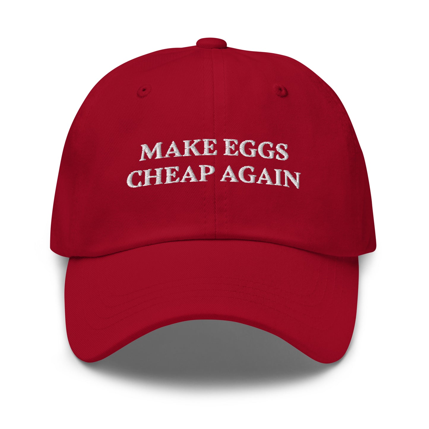 Red Make Eggs Cheap Again Dad Hat