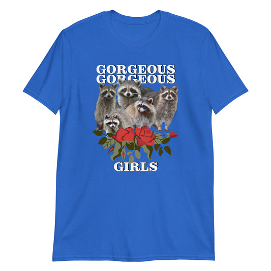 Royal Blue Gorgeous Gorgeous Girls Raccoon T-Shirt