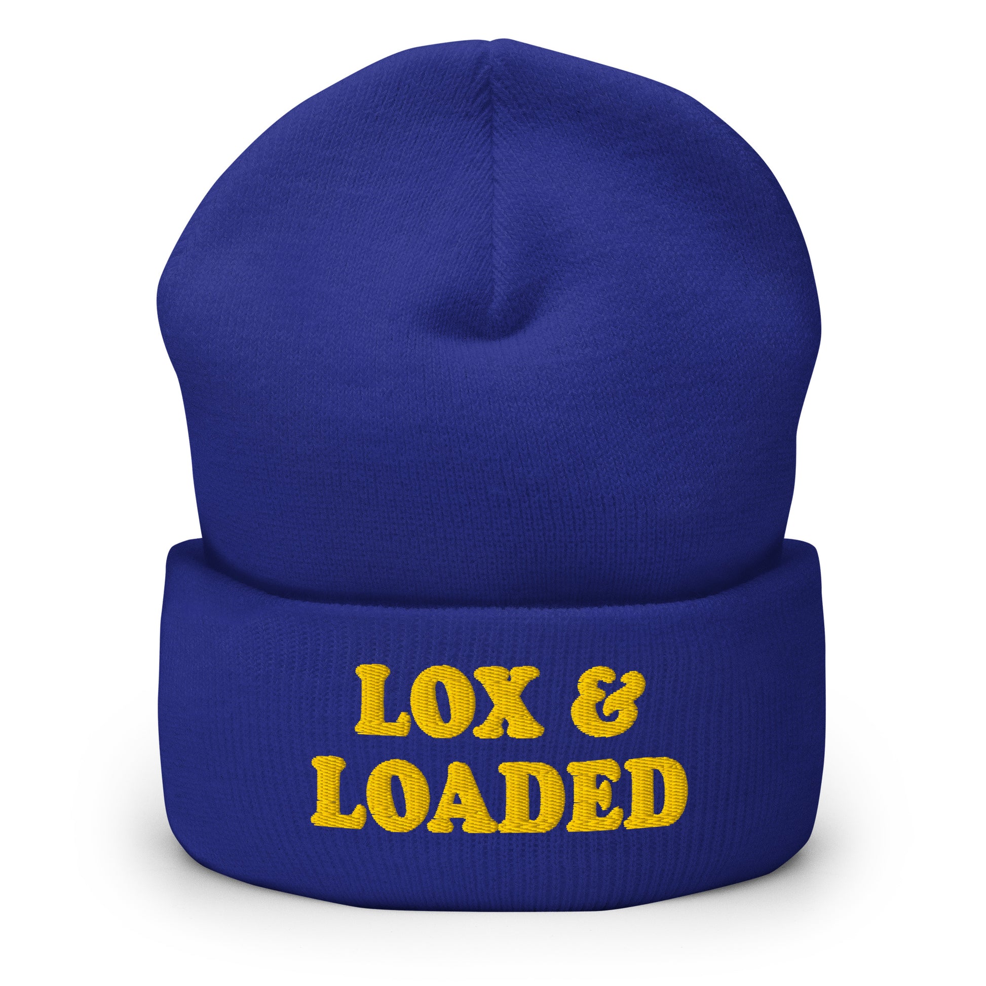 Royal Blue Lox & Loaded Cuffed Beanie