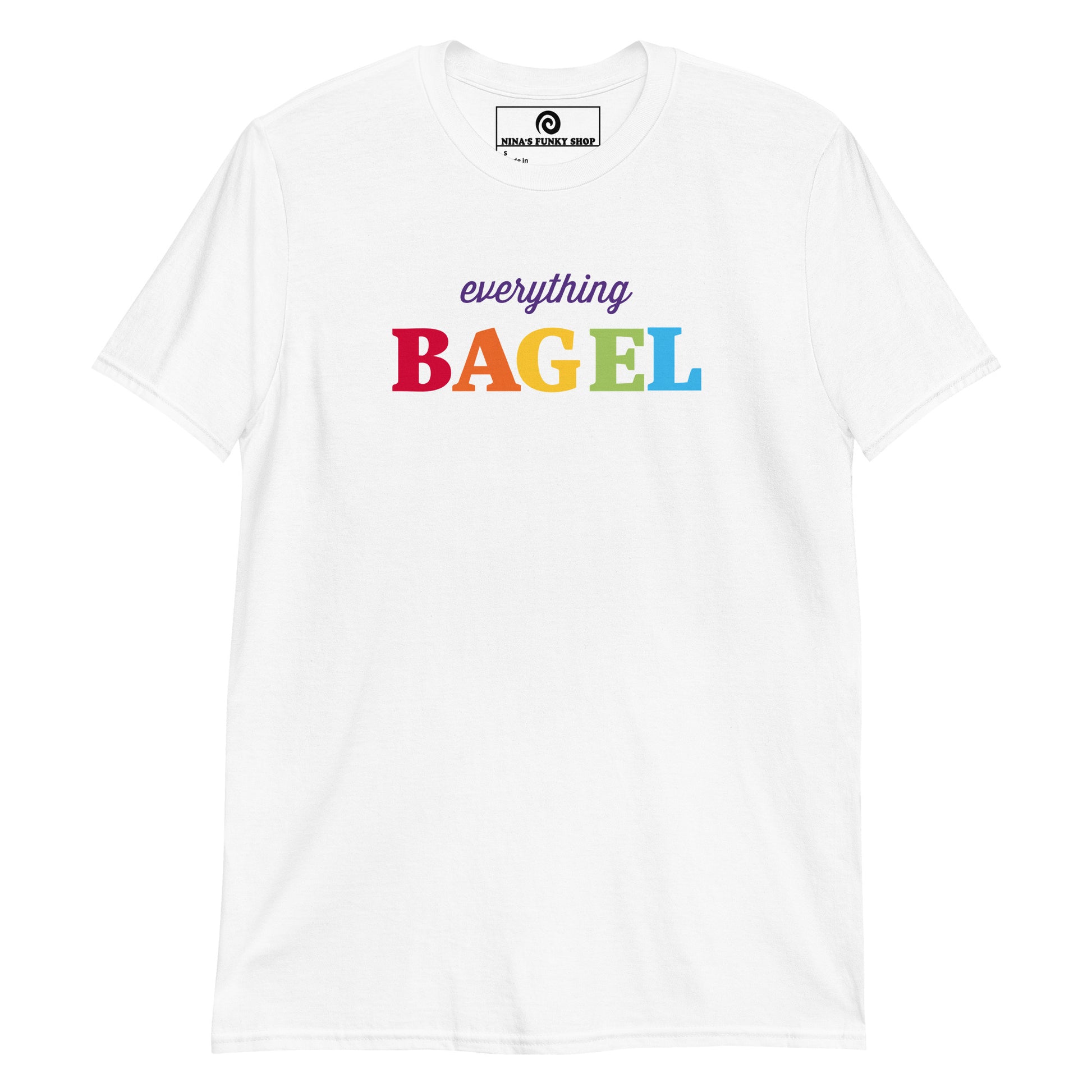 White Everything Bagel Pride T-Shirt