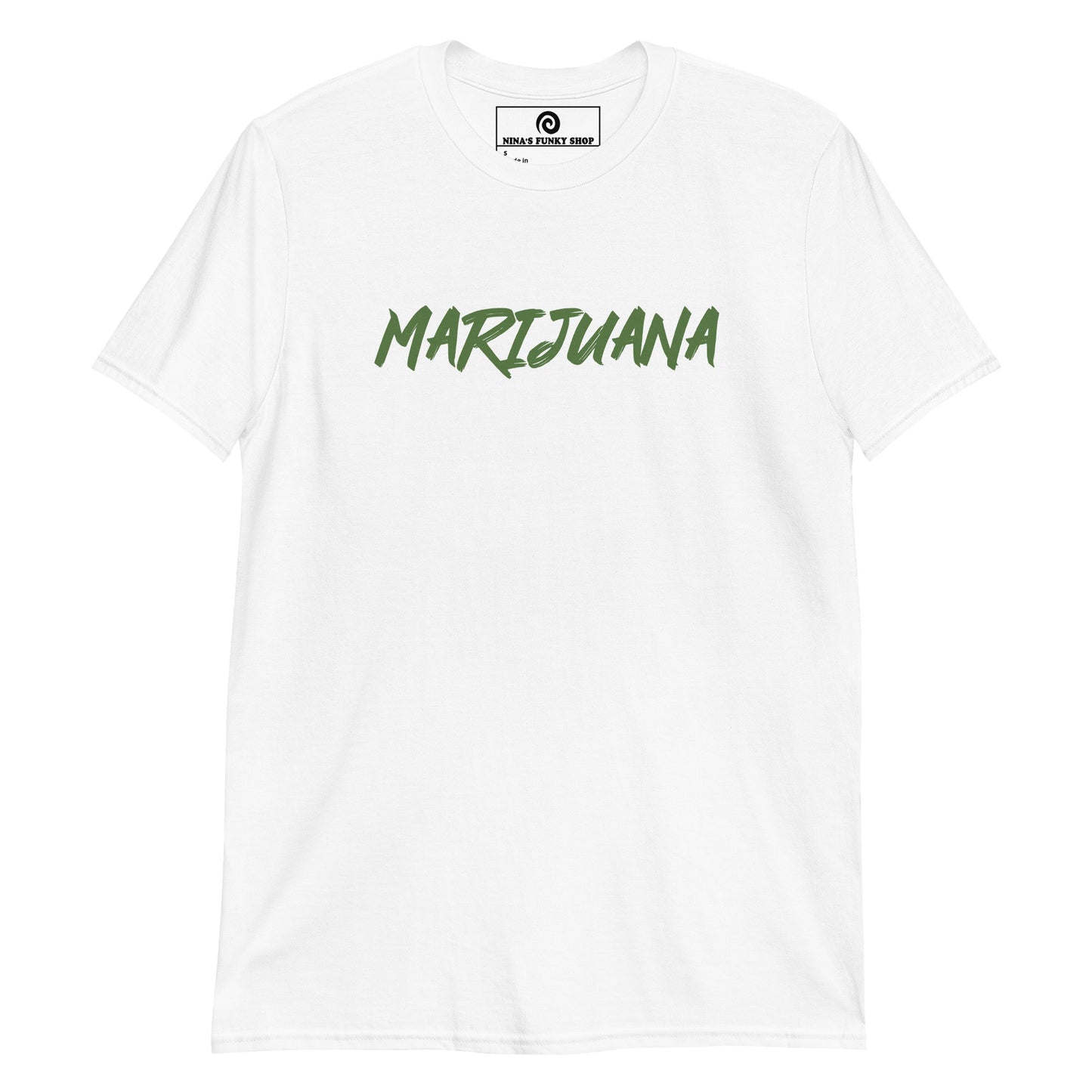 White Marijuana T-Shirt