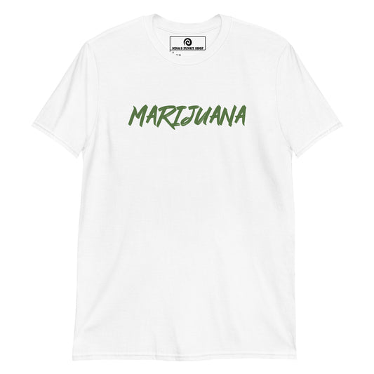 White Marijuana T-Shirt