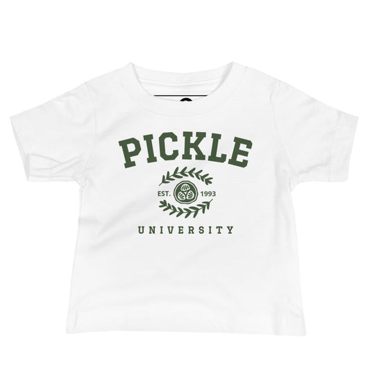 White Pickle University Baby T-Shirt