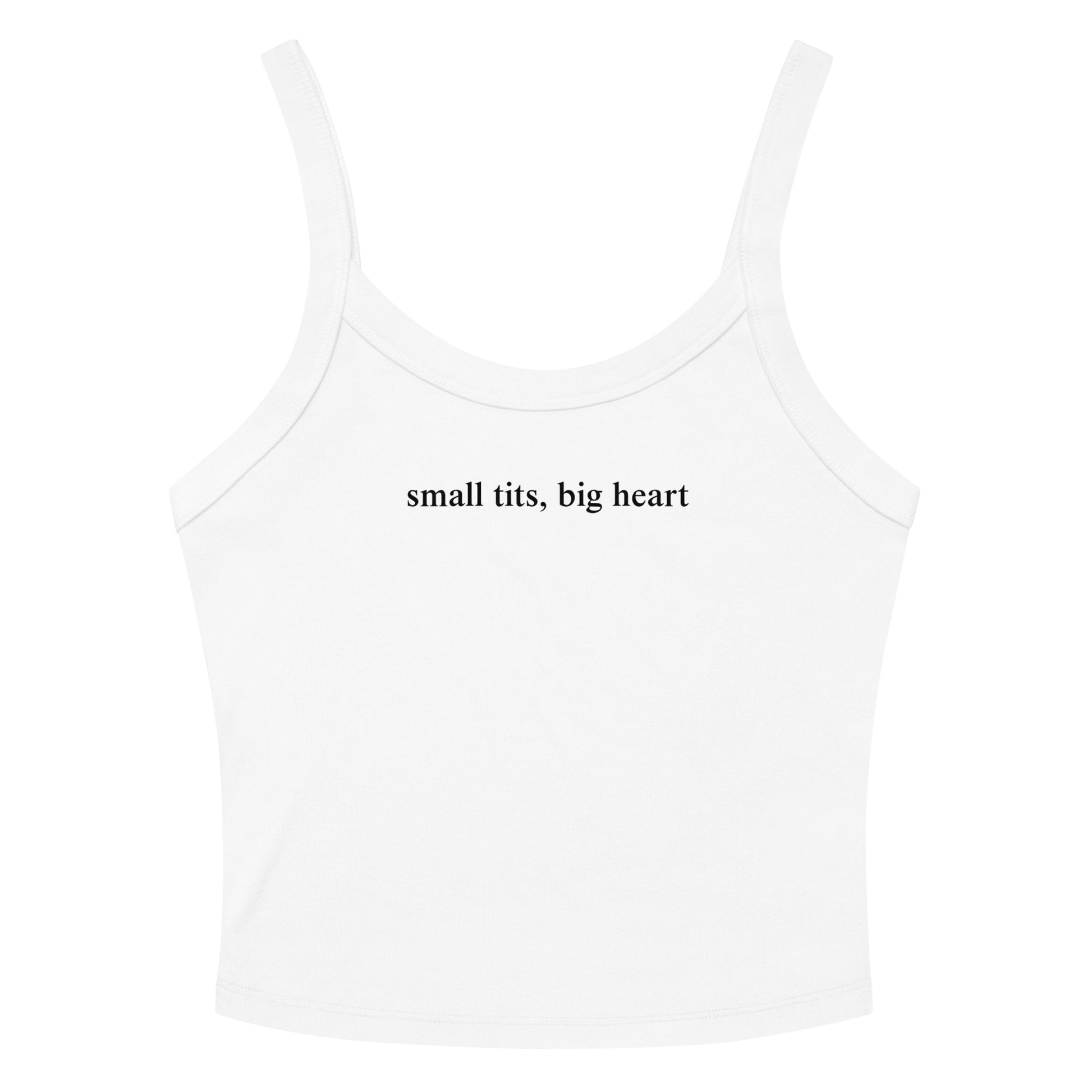 White Small Tits, Big Heart Tank Top