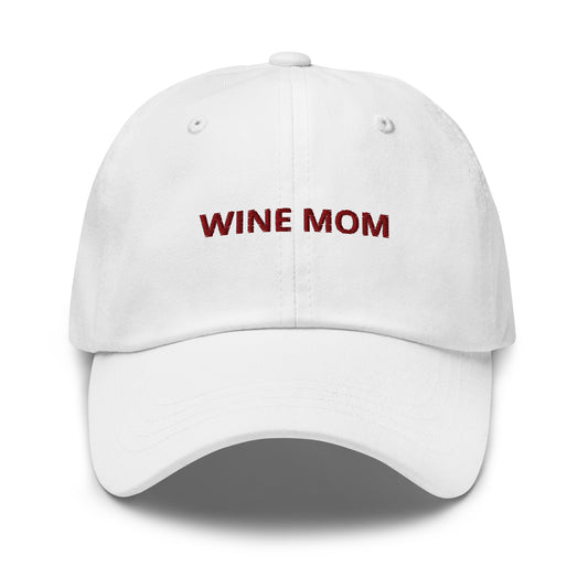 White Wine Mom Dad Hat