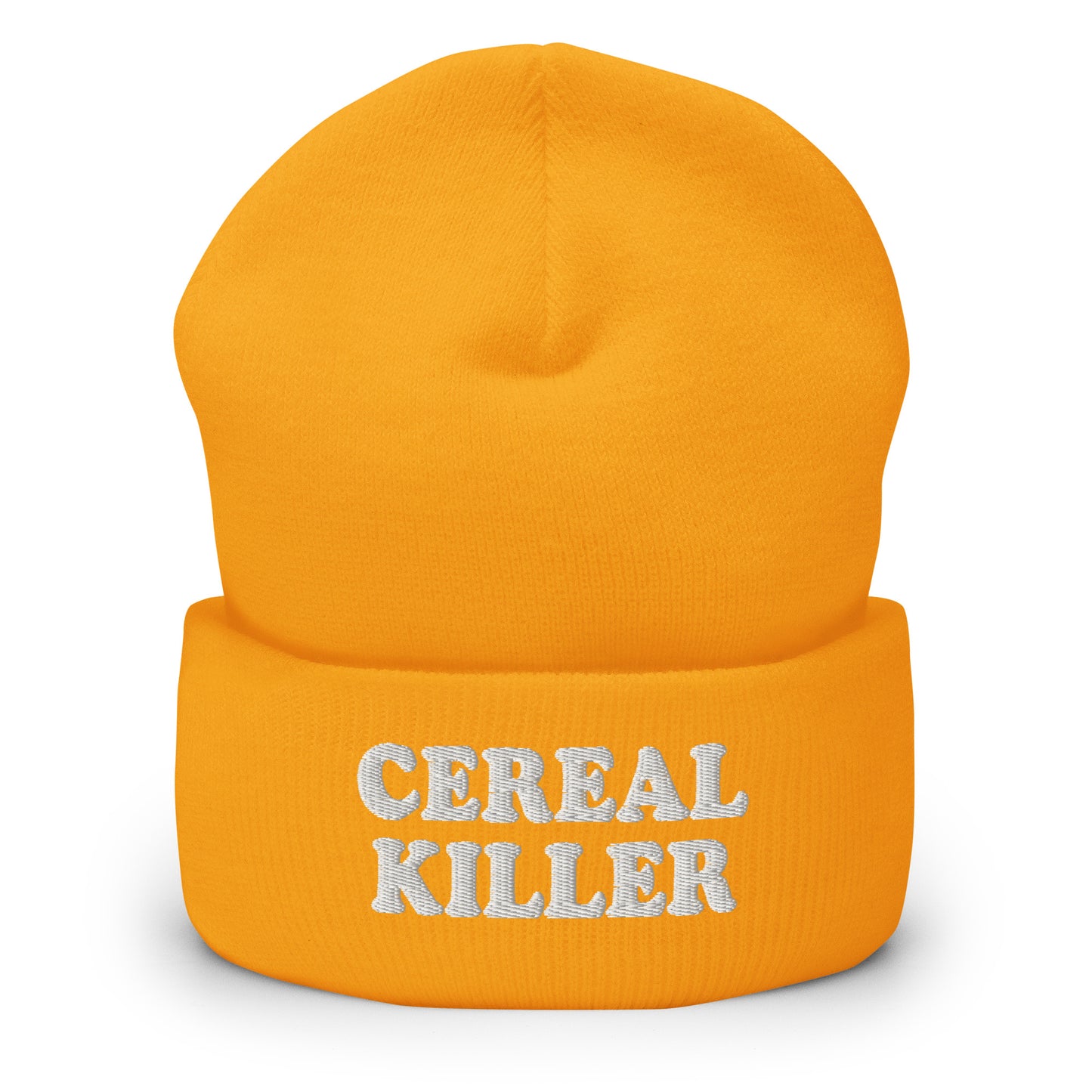 Yellow Cereal Killer Cuffed Beanie