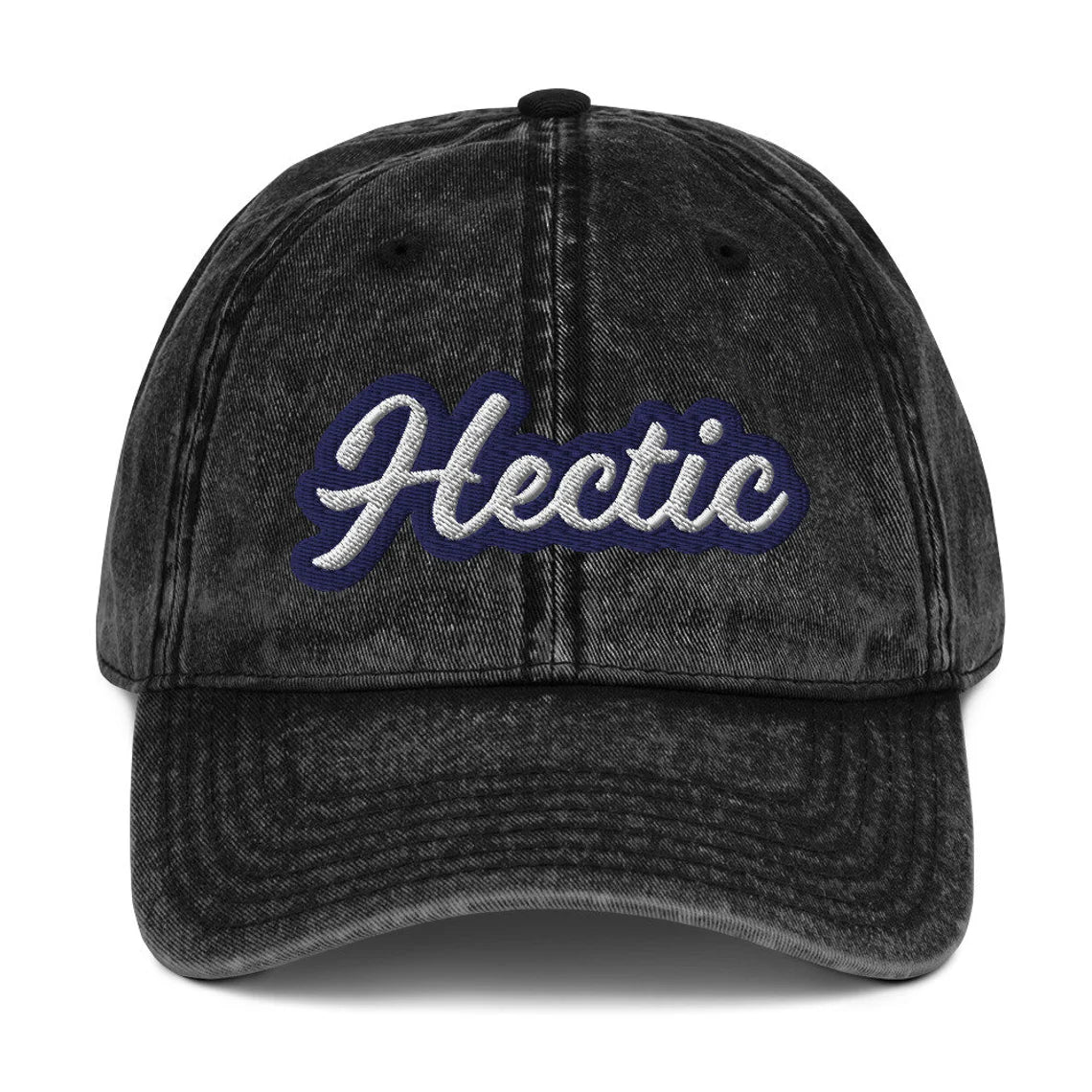 Embroidered Black hectic hat - This hectic dad hat is funny, colorful and made for for hectic people. This hectic hat has a faded material and unique design with a vintage style look. Wear it as an everyday hat or give it as a funny gift to hectic friend. Stand out in this hectic hat, it's a stylish funny dad hat that's sure to turn heads.