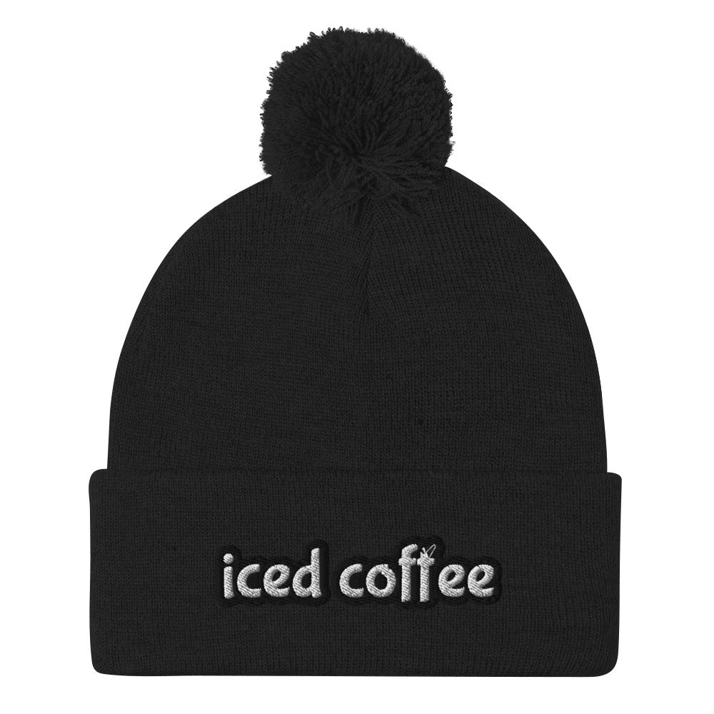 Black Iced Coffee Beanie from Nina's Funky Shop by ninanush - Iced Coffee is a way of life ⚡ Do you love iced coffee? Looking for a fun gift for a coffee drinker? This warm and cozy, embroidered beanie is just what you need. Celebrate your favorite drink in style with this colorful Iced Coffee Beanie. Perfect for coffee lovers and foodies of all kinds, it's designed by Nina and made just for you.