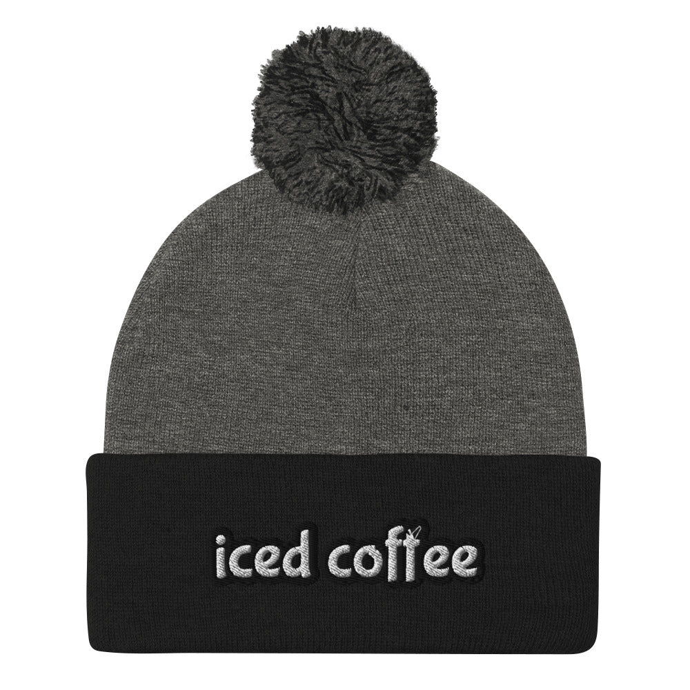 Black and Gray Iced Coffee Beanie from Nina's Funky Shop by ninanush - Iced Coffee is a way of life ⚡ Do you love iced coffee? Looking for a fun gift for a coffee drinker? This warm and cozy, embroidered beanie is just what you need. Celebrate your favorite drink in style with this colorful Iced Coffee Beanie. Perfect for coffee lovers and foodies of all kinds, it's designed by Nina and made just for you.