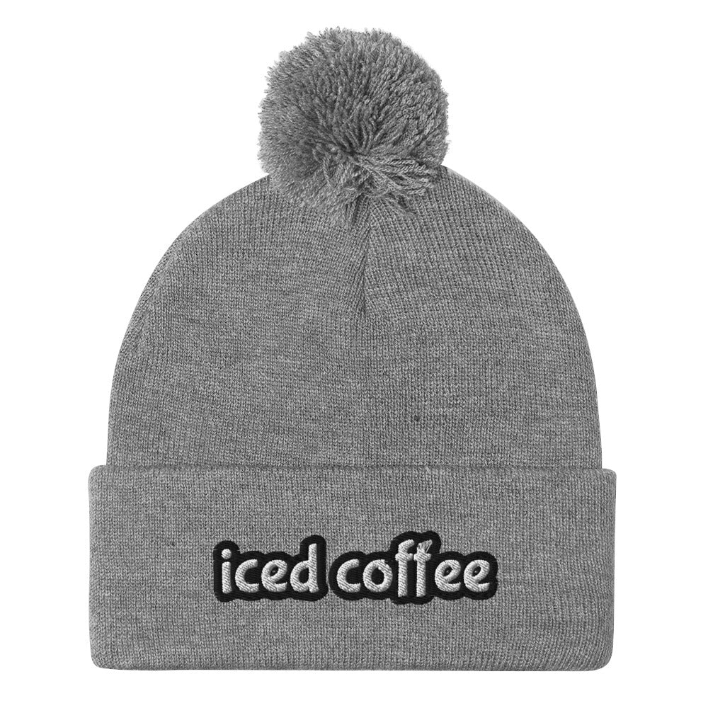 Light Gray Iced Coffee Beanie from Nina's Funky Shop by ninanush - Iced Coffee is a way of life ⚡ Do you love iced coffee? Looking for a fun gift for a coffee drinker? This warm and cozy, embroidered beanie is just what you need. Celebrate your favorite drink in style with this colorful Iced Coffee Beanie. Perfect for coffee lovers and foodies of all kinds, it's designed by Nina and made just for you.