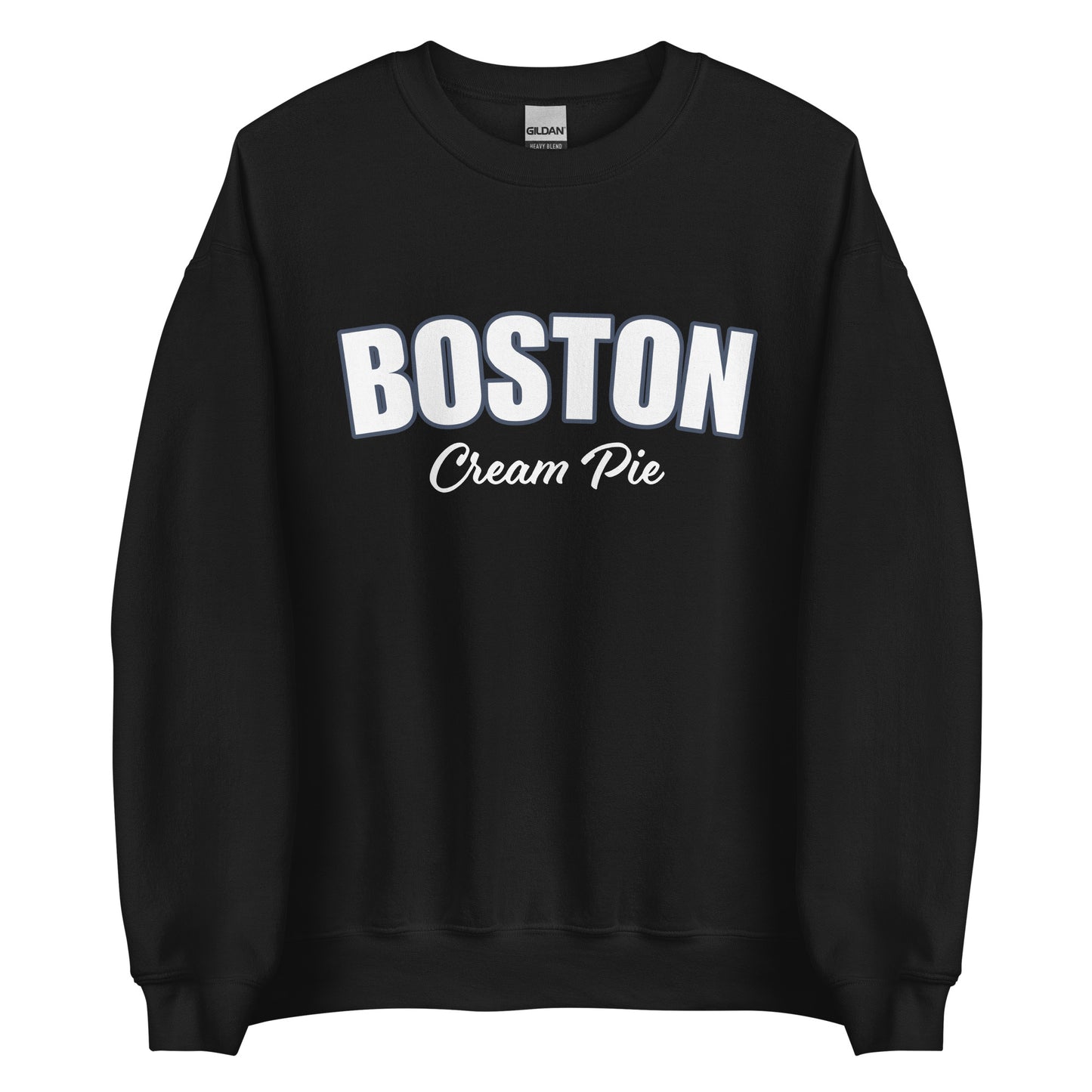Black Boston Cream Pie Sweatshirt from Nina's Funky Shop by ninanush - Are you a Boston cream pie enthusiast? Looking for a gift for your favorite New Englander? Introducing our Boston Cream Pie Sweatshirt! It's soft, comfortable and a funny foodie sweatshirt for pie lovers like you. This unisex, varsity sweatshirt comes in a variety of colors with the words "Boston Cream Pie", expertly printed on the front.