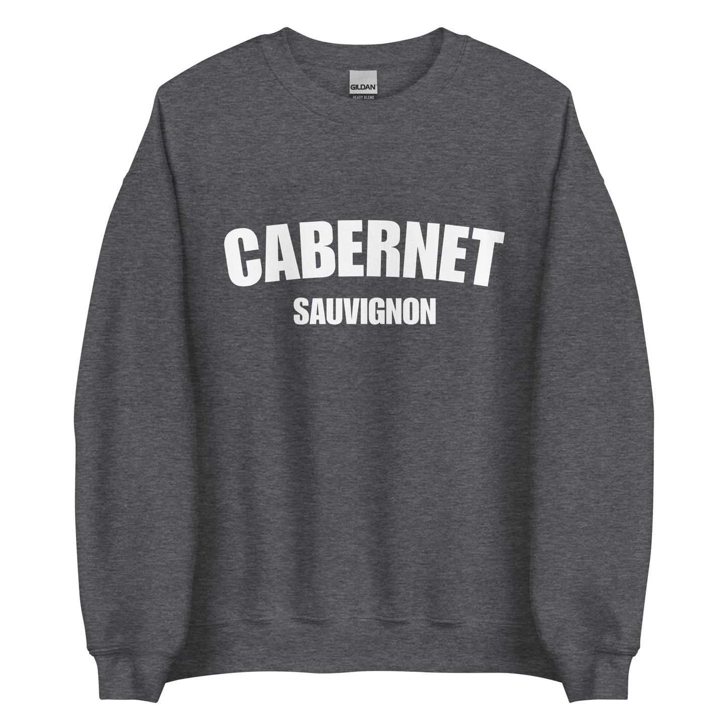 Dark Gray Cabernet Sauvignon Sweatshirt from Nina's Funky Shop by ninanush - Love Cabernet Sauvignon? Looking for a fun wine lover gift? Our Cabernet Sauvignon Sweatshirt is a unisex, crew neck sweatshirt that comes in a variety of colors with "Cabernet Sauvignon", on the front. Perfect for cozy nights in or stand out streetwear, this wine enthusiast sweatshirt is designed by Nina just for you.