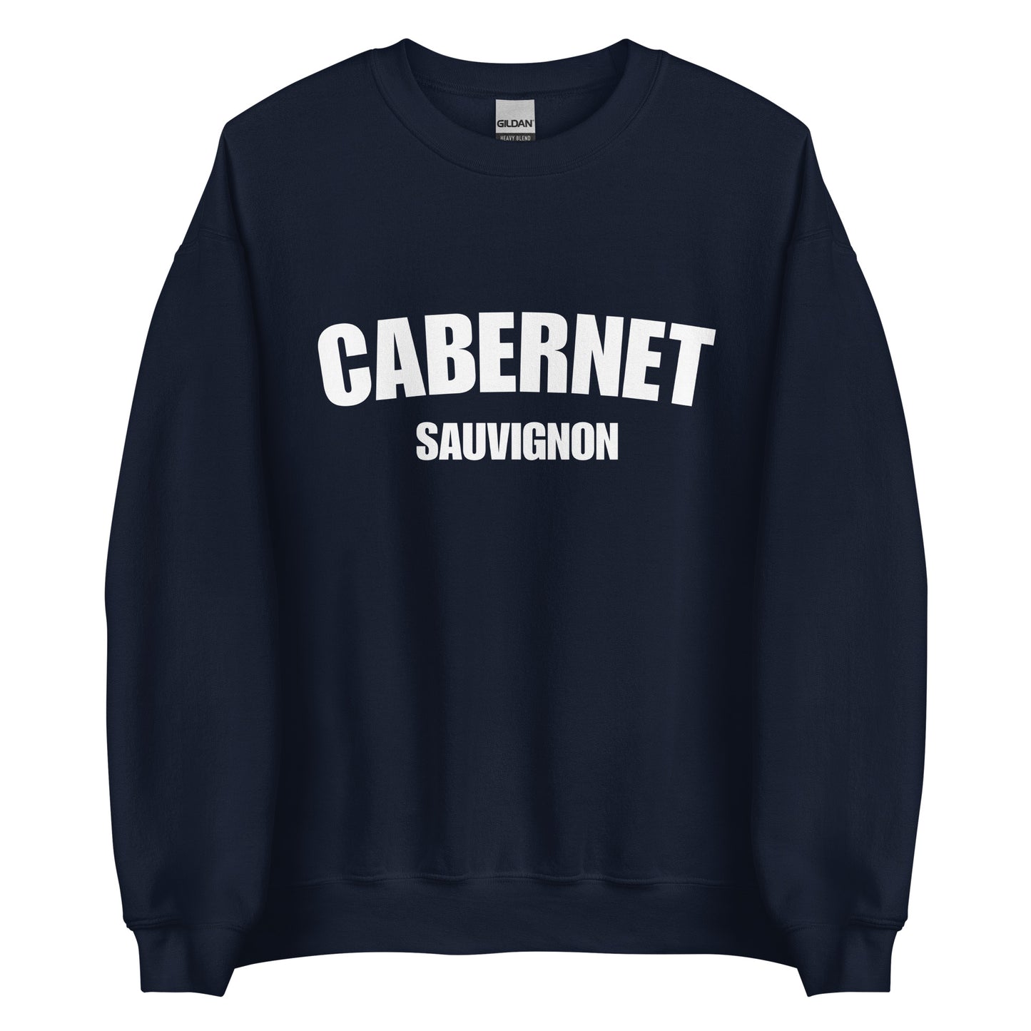 Navy Cabernet Sauvignon Sweatshirt from Nina's Funky Shop by ninanush - Love Cabernet Sauvignon? Looking for a fun wine lover gift? Our Cabernet Sauvignon Sweatshirt is a unisex, crew neck sweatshirt that comes in a variety of colors with "Cabernet Sauvignon", on the front. Perfect for cozy nights in or stand out streetwear, this wine enthusiast sweatshirt is designed by Nina just for you.