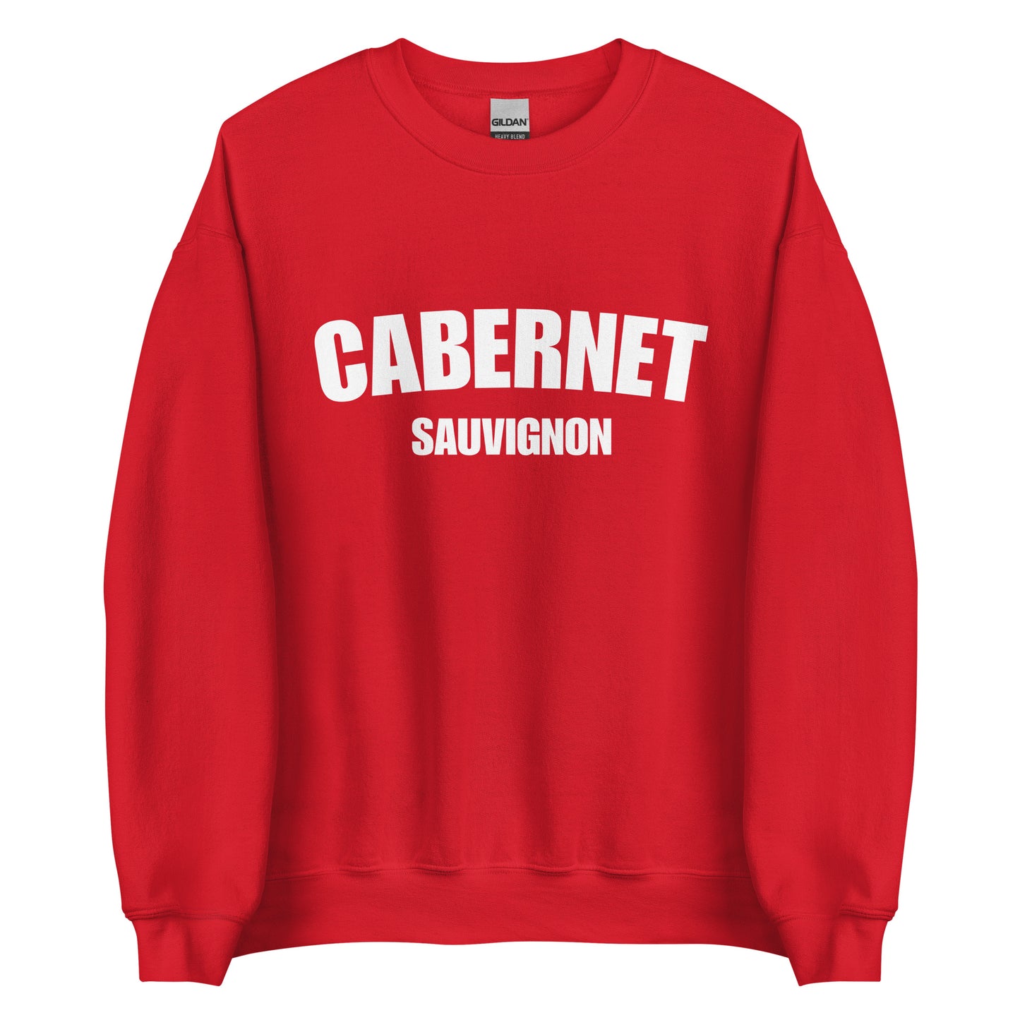 Red Cabernet Sauvignon Sweatshirt from Nina's Funky Shop by ninanush - Love Cabernet Sauvignon? Looking for a fun wine lover gift? Our Cabernet Sauvignon Sweatshirt is a unisex, crew neck sweatshirt that comes in a variety of colors with "Cabernet Sauvignon", on the front. Perfect for cozy nights in or stand out streetwear, this wine enthusiast sweatshirt is designed by Nina just for you.