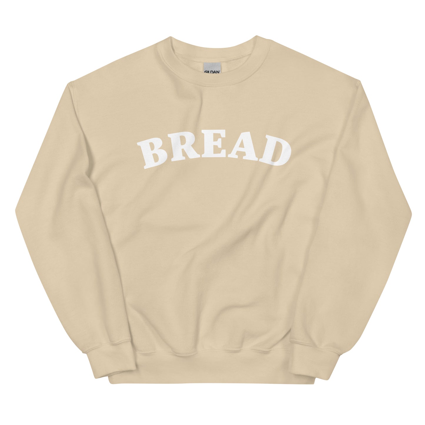 Beige bread sweatshirt - Do you love bread? Make a statement in this bread sweatshirt. It's a funny food sweatshirt for bread enthusiasts. This classic crew neck sweatshirt is soft, comfortable & designed just for bread lovers. Eat your favorite bread in style in this stylish sweatshirt for foodies or give it as a unique gift for a bread lover.