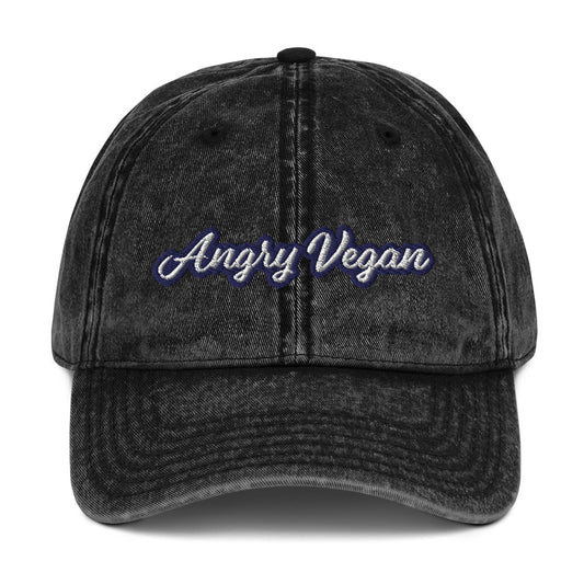 Angry Vegan Vintage Dad Hat