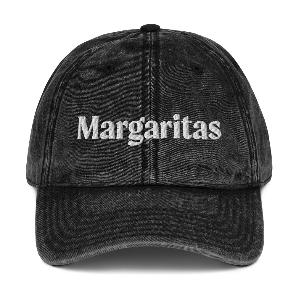 Faded black margarita dad hat - Calling all margarita lovers! Drink margaritas in this unisex embroidered dad hat. It's comfortable, comes in a variety of colors and is designed for margarita enthusiasts. Show off your love of margaritas in this funny dad hat for cocktail lovers. It's a statement hat for margarita drinkers and foodies of all kinds.