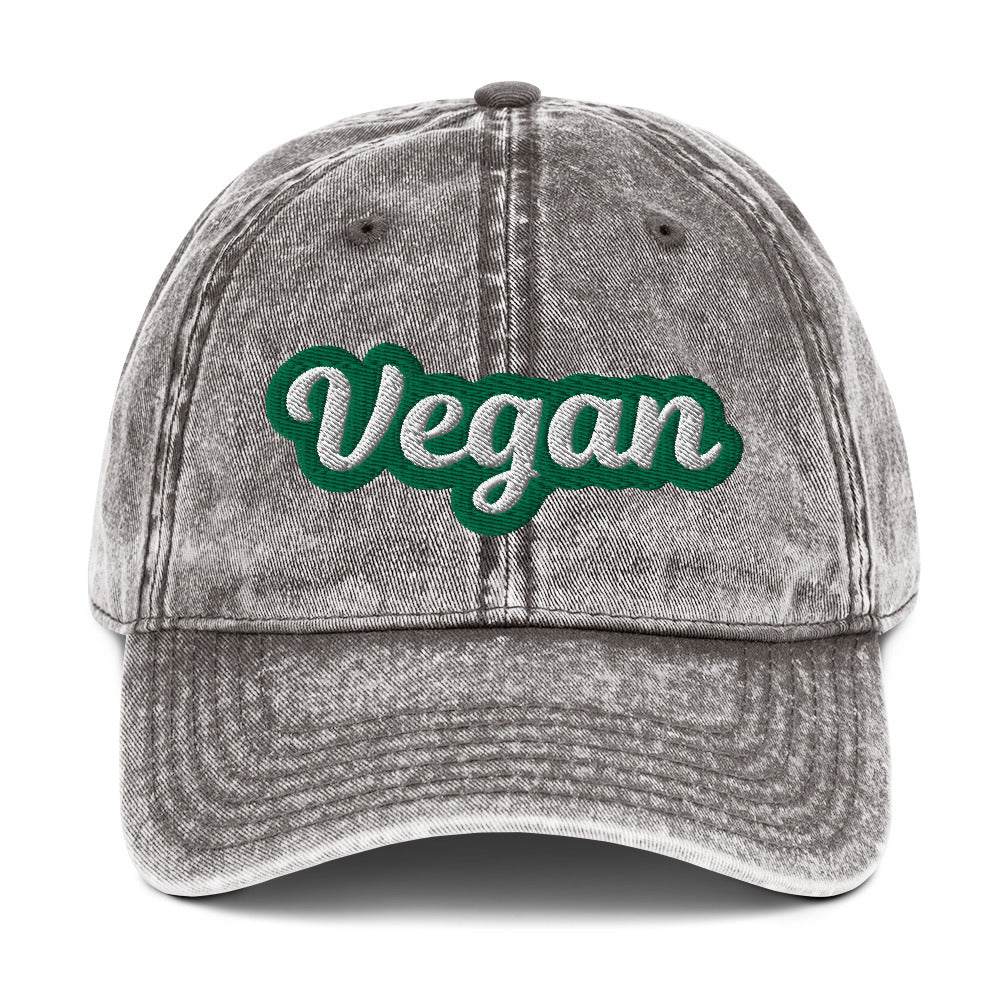 Gray from Nina's Funky Shop by ninanush - This vegan dad hat is comfortable, unique and the perfect hat for plant based babes and vegans. It has an adjustable closure and comes in a variety of colors with "Vegan" expertly embroidered on the front. Eat vegan food and add some personality to your style in this vegan dad hat or give it as a gift for a proud vegan.