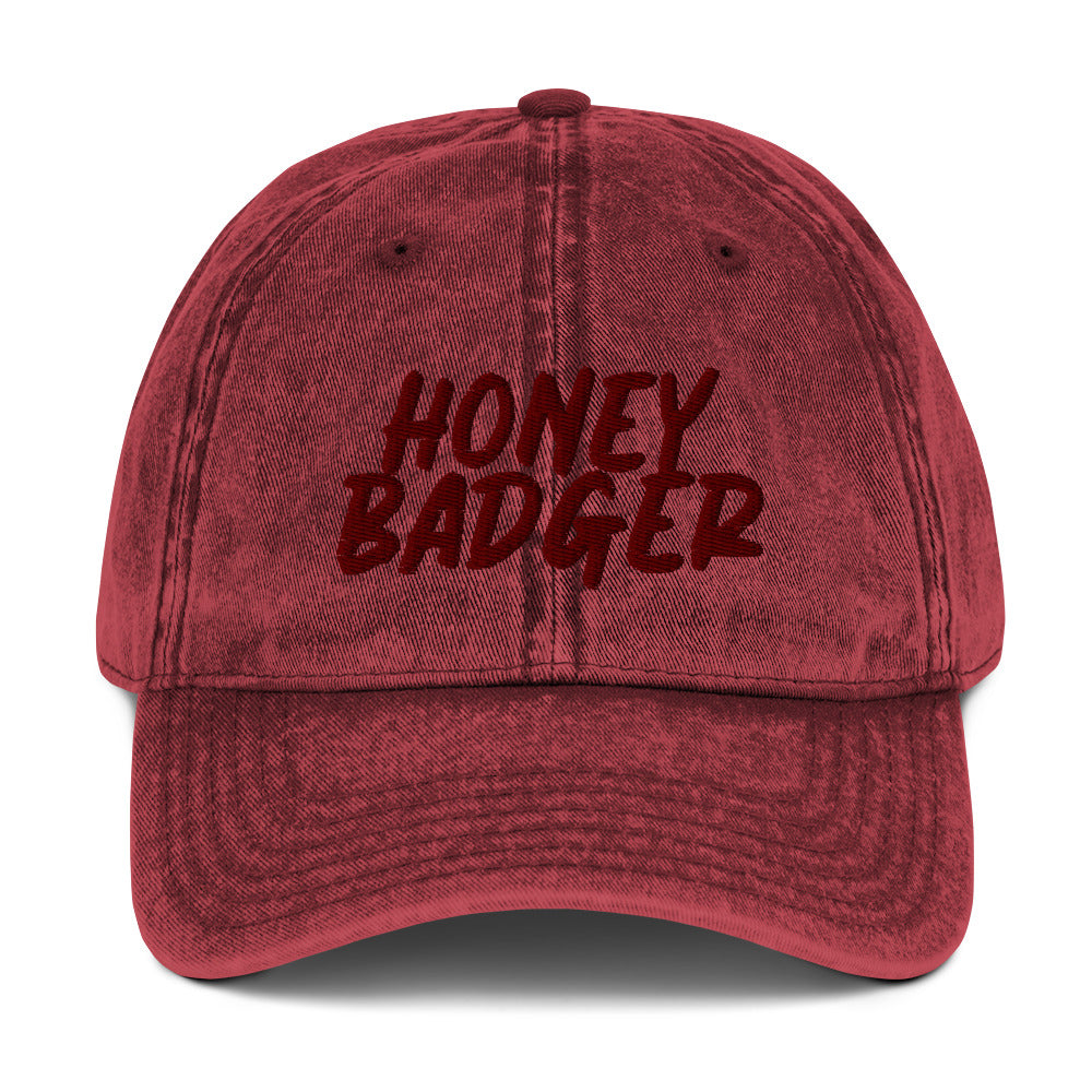 Maroon honey badger dad hat from Nina's Funky Shop by ninanush - This honey badger dad hat is comfortable, unique and made just for you. It has an adjustable closure and comes in a variety of colors. Stand out and add a little personality to your style in this funny dad hat for honey badger lovers. It also makes a funny gift for honey badger lovers and badger enthusiasts of all kinds.