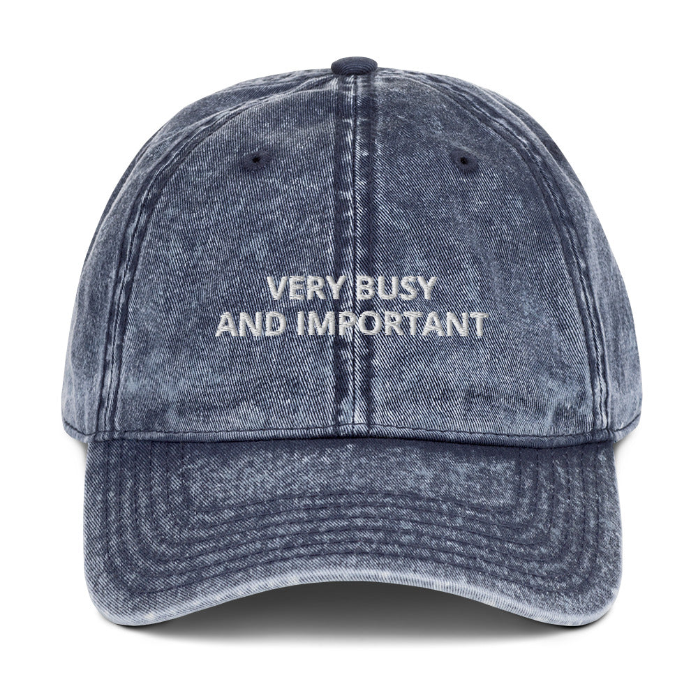 Very Busy And Important Vintage Dad Hat