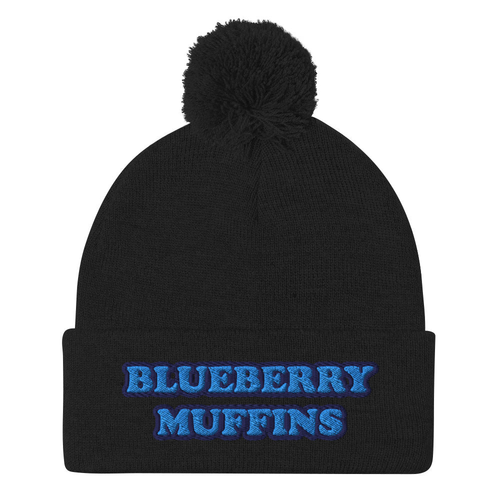 Why are blueberry muffins the best muffins? This blueberry muffin hat is a unique and cozy foodie beanie with a pom-pom on top. The blueberry muffin beanie is perfect for foodies and blueberry muffin lovers and enthusiasts. Celebrate your favorite foods in our weird hats, funny beanies, funky foodie t-shirts & hoodies...