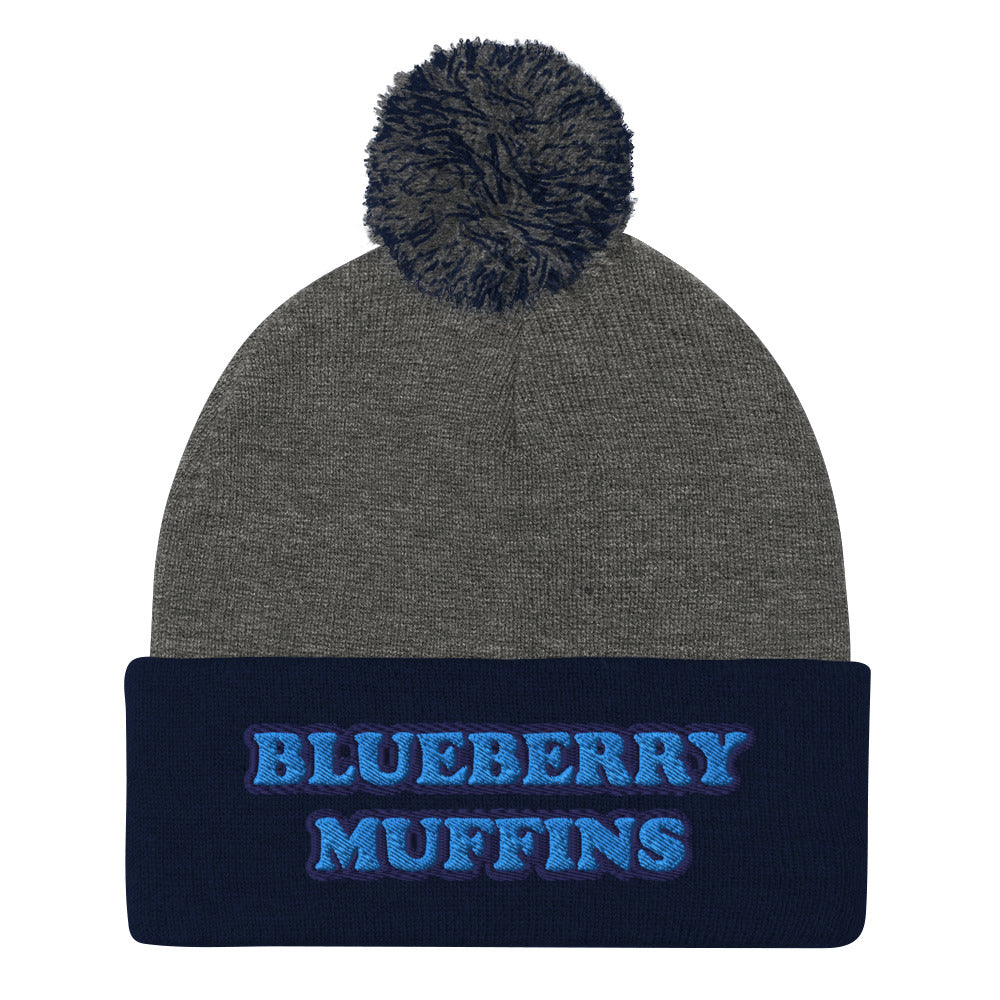 Why are blueberry muffins the best muffins? This blueberry muffin hat is a unique and cozy foodie beanie with a pom-pom on top. The blueberry muffin beanie is perfect for foodies and blueberry muffin lovers and enthusiasts. Celebrate your favorite foods in our weird hats, funny beanies, funky foodie t-shirts & hoodies...