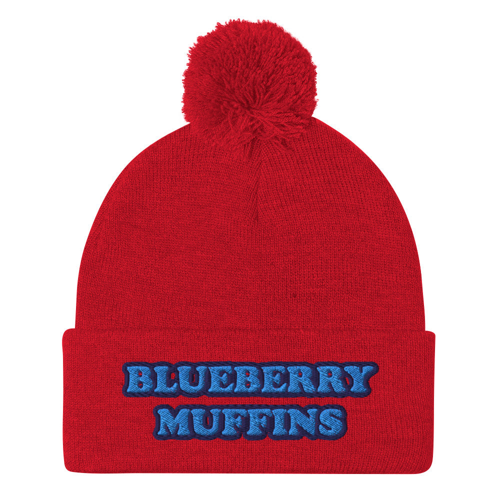Why are blueberry muffins the best muffins? This blueberry muffin hat is a unique and cozy foodie beanie with a pom-pom on top. The blueberry muffin beanie is perfect for foodies and blueberry muffin lovers and enthusiasts. Celebrate your favorite foods in our weird hats, funny beanies, funky foodie t-shirts & hoodies...