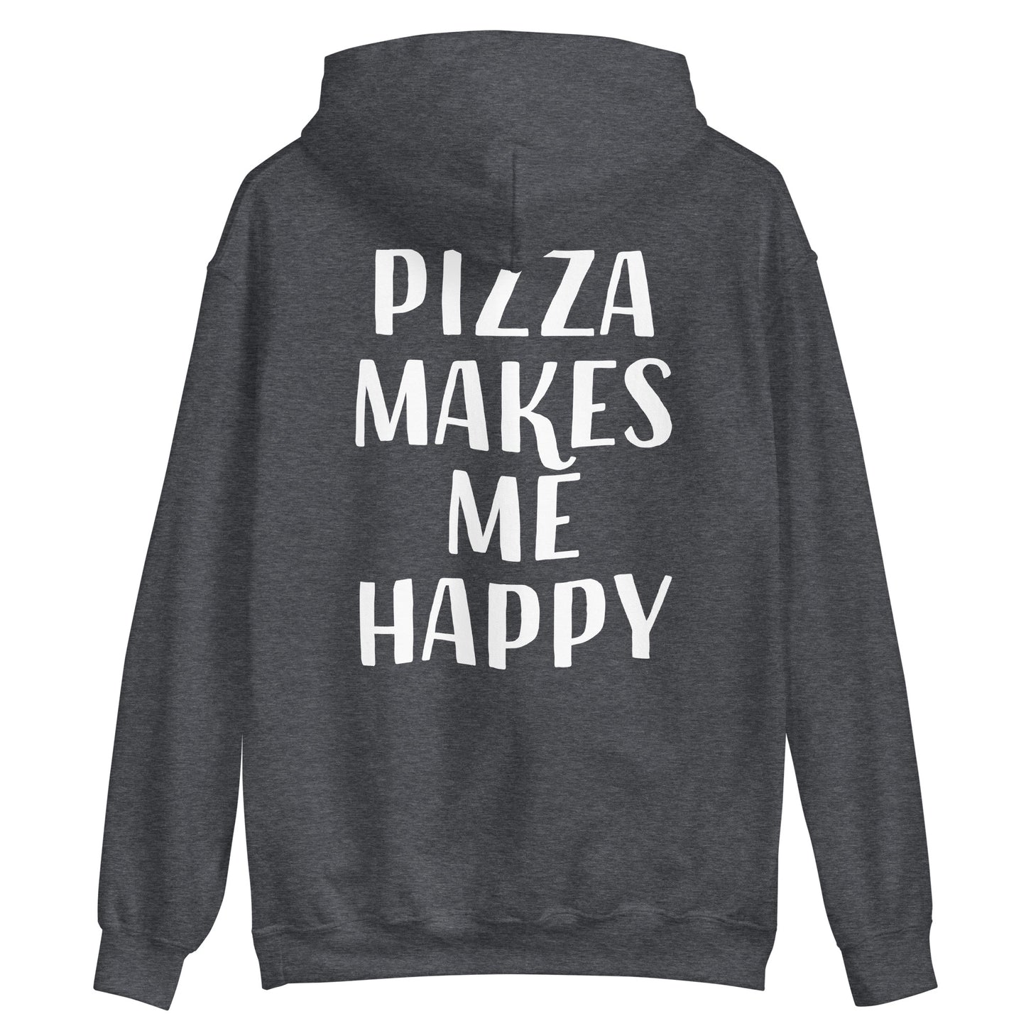 Gray funny foodie saying hoodie for pizza people - This funny foodie hoodie is a must have for all pizza enthusiasts. It's a comfortable and unique hooded sweatshirt with a positive message about pizza. If you love pizza, this funny foodie design was made just for you. Make a statement and eat pizza in this sweatshirt or give it as a unique gift for a pizza lover.