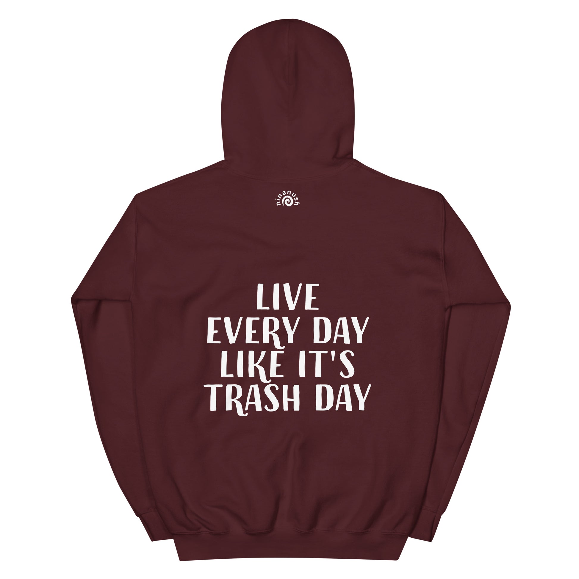 Maroon raccoon quote hoodie for everyday - This funny raccoon quote hoodie is a unique raccoon sweatshirt with an inspirational message. This raccoon saying hoodie is cute, funny and just a little weird. A funny hoodie and the best gift for raccoon lover funny everyday streetwear. Wear this positive saying hoodie, be kind to all kinds and do what makes you smile. 