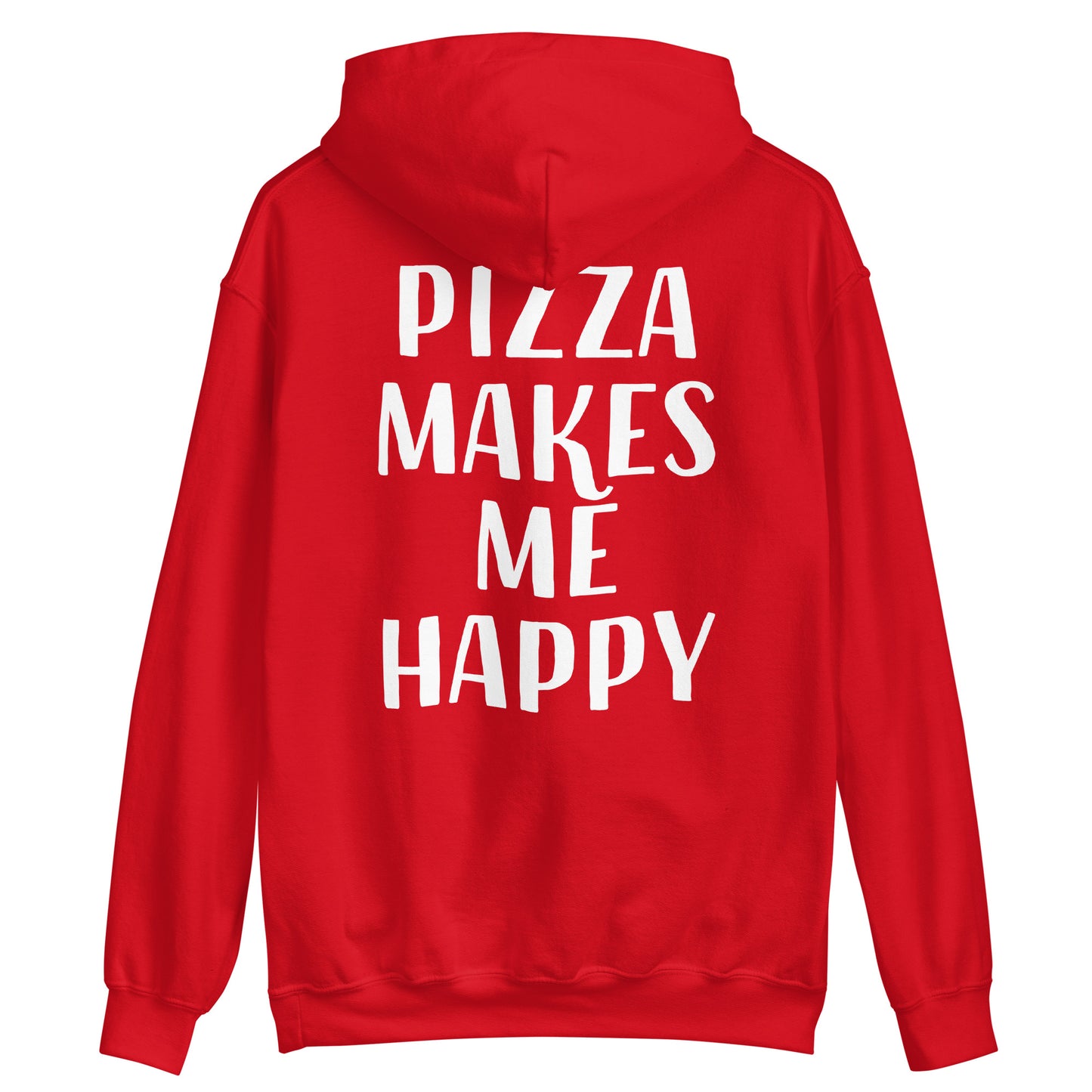 Red funny foodie pizza lover hoodie - Unisex This funny foodie hoodie is a must have for all pizza enthusiasts. It's a comfortable and unique hooded sweatshirt with a positive message about pizza. If you love pizza, this funny foodie design was made just for you. Make a statement and eat pizza in this sweatshirt or give it as a unique gift for a pizza lover.
